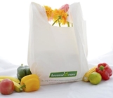 Customized Compostable Biodegradable Plastic T-shirt Bags, biodegradable compostable vest bags for shopping